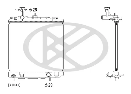 Kühler, Motorkühlung KOYORAD PL033065 Bild Kühler, Motorkühlung KOYORAD PL033065