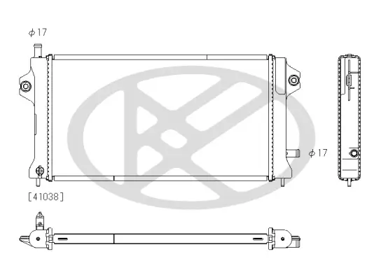 Kühler, Motorkühlung KOYORAD PL033151R Bild Kühler, Motorkühlung KOYORAD PL033151R