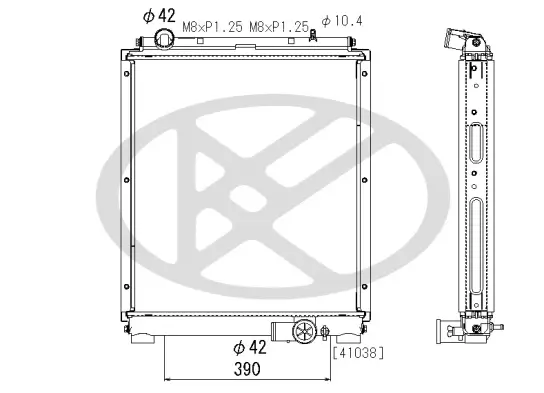 Kühler, Motorkühlung KOYORAD PL033458R Bild Kühler, Motorkühlung KOYORAD PL033458R