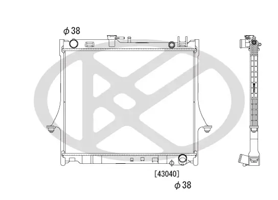 Kühler, Motorkühlung KOYORAD PL052084 Bild Kühler, Motorkühlung KOYORAD PL052084