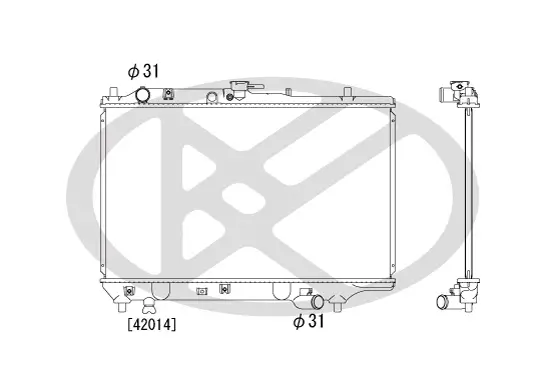 Kühler, Motorkühlung KOYORAD PL060533 Bild Kühler, Motorkühlung KOYORAD PL060533