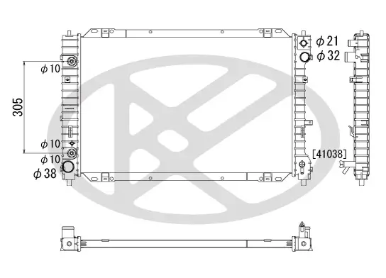 Kühler, Motorkühlung KOYORAD PL061556 Bild Kühler, Motorkühlung KOYORAD PL061556