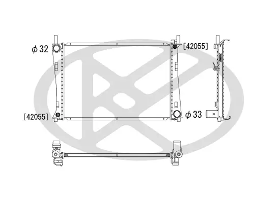 Kühler, Motorkühlung KOYORAD PL061854 Bild Kühler, Motorkühlung KOYORAD PL061854