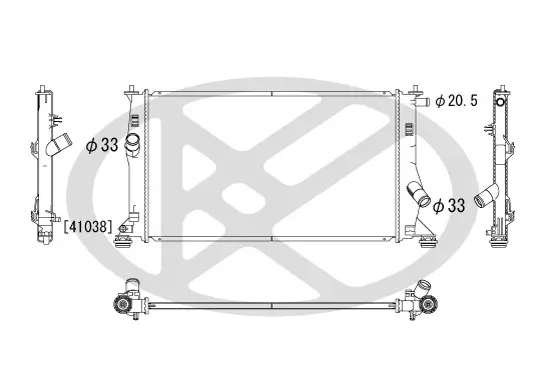 Kühler, Motorkühlung KOYORAD PL061913R Bild Kühler, Motorkühlung KOYORAD PL061913R