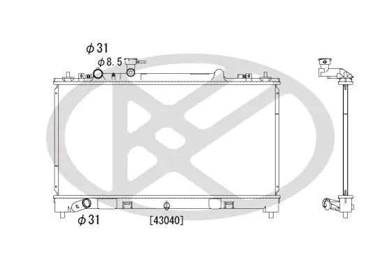 Kühler, Motorkühlung KOYORAD PL062181