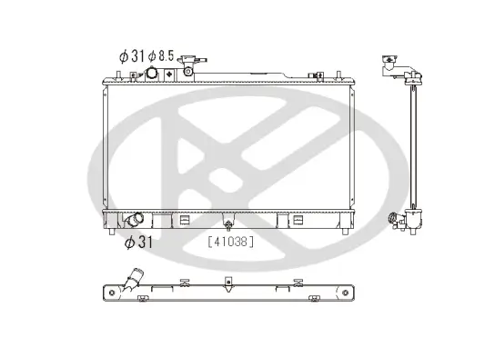 Kühler, Motorkühlung KOYORAD PL062694 Bild Kühler, Motorkühlung KOYORAD PL062694
