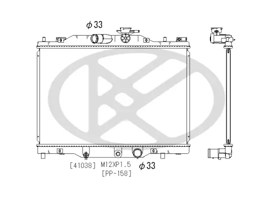 Kühler, Motorkühlung KOYORAD PL063282 Bild Kühler, Motorkühlung KOYORAD PL063282