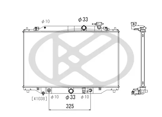 Kühler, Motorkühlung KOYORAD PL063683R Bild Kühler, Motorkühlung KOYORAD PL063683R