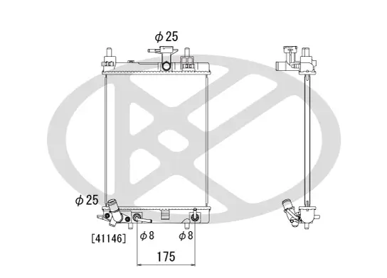 Kühler, Motorkühlung KOYORAD PL072136 Bild Kühler, Motorkühlung KOYORAD PL072136