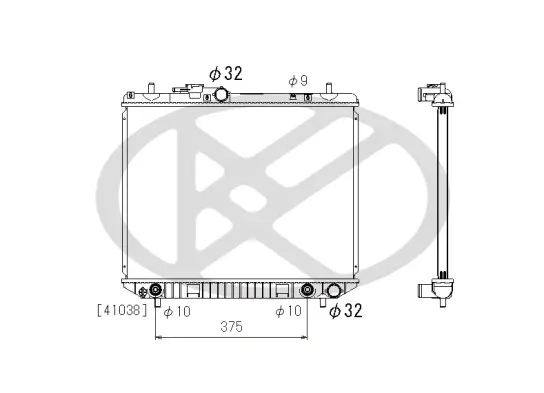 Kühler, Motorkühlung KOYORAD PL072416R Bild Kühler, Motorkühlung KOYORAD PL072416R