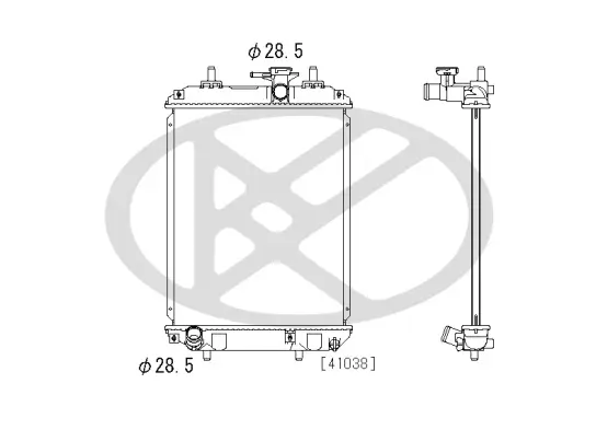 Kühler, Motorkühlung KOYORAD PL072513 Bild Kühler, Motorkühlung KOYORAD PL072513