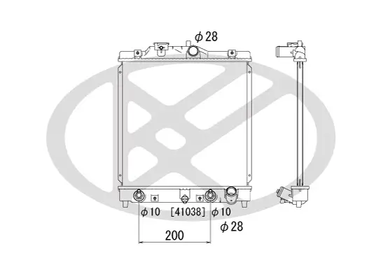 Kühler, Motorkühlung KOYORAD PL080293T Bild Kühler, Motorkühlung KOYORAD PL080293T