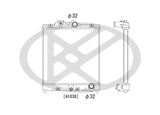 Kühler, Motorkühlung KOYORAD PL080295T Bild Kühler, Motorkühlung KOYORAD PL080295T