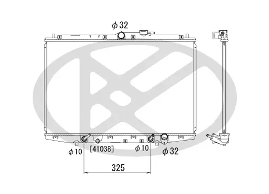Kühler, Motorkühlung KOYORAD PL033151R Bild Kühler, Motorkühlung KOYORAD PL033151R