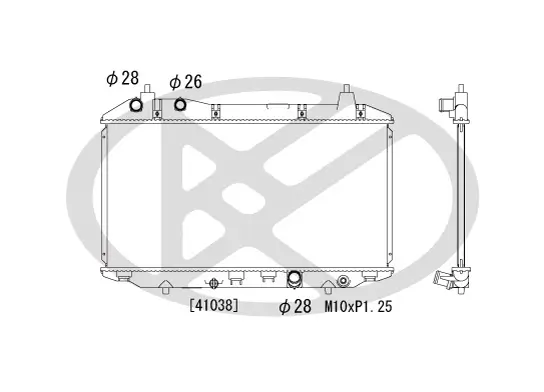 Kühler, Motorkühlung KOYORAD PL082055R Bild Kühler, Motorkühlung KOYORAD PL082055R