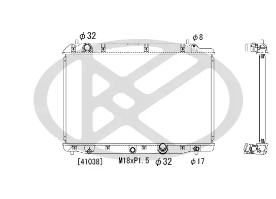 Kühler, Motorkühlung KOYORAD PL082586 Bild Kühler, Motorkühlung KOYORAD PL082586