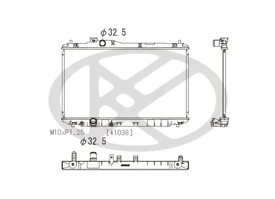 Kühler, Motorkühlung KOYORAD PL082626 Bild Kühler, Motorkühlung KOYORAD PL082626