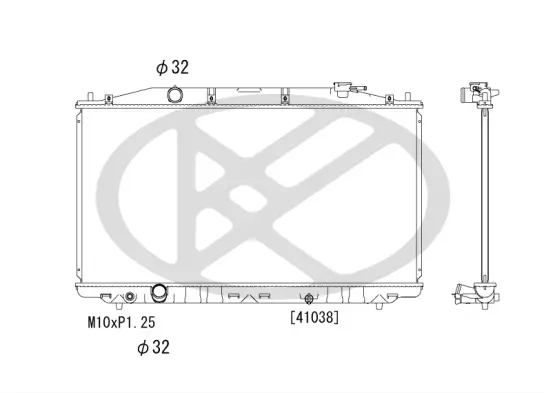 Kühler, Motorkühlung KOYORAD PL082841 Bild Kühler, Motorkühlung KOYORAD PL082841