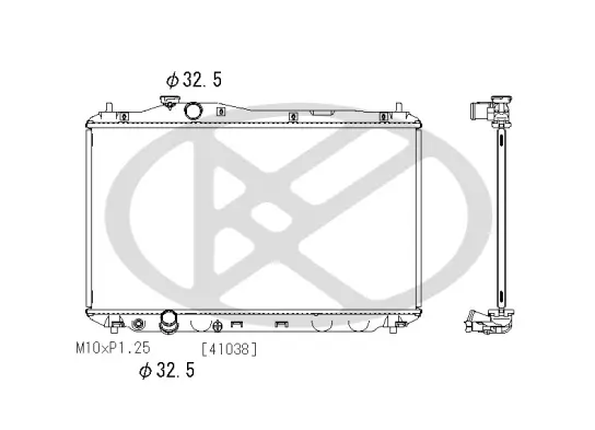 Kühler, Motorkühlung KOYORAD PL082908R Bild Kühler, Motorkühlung KOYORAD PL082908R