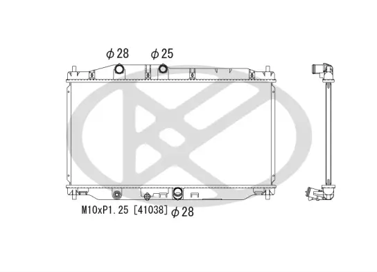 Kühler, Motorkühlung KOYORAD PL082922R Bild Kühler, Motorkühlung KOYORAD PL082922R