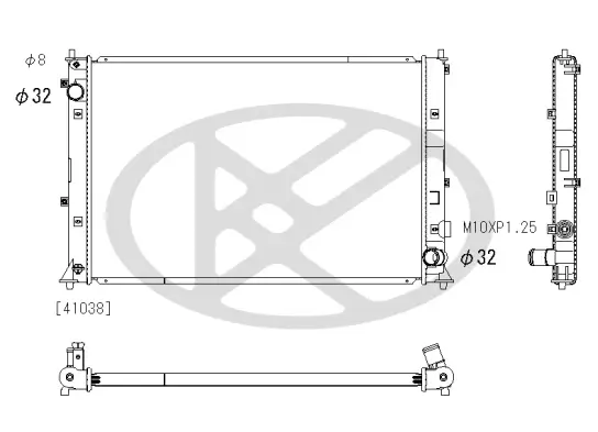Kühler, Motorkühlung KOYORAD PL083283 Bild Kühler, Motorkühlung KOYORAD PL083283