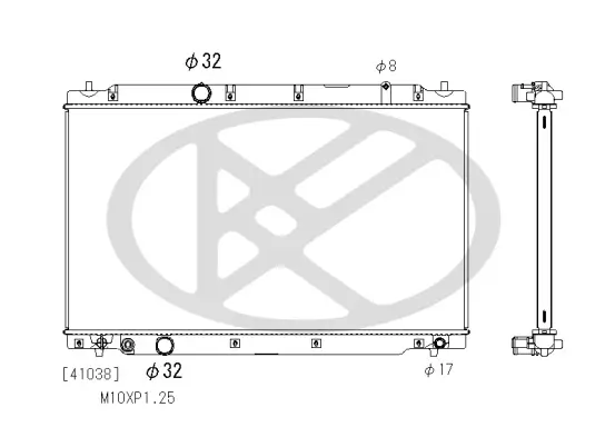 Kühler, Motorkühlung KOYORAD PL083391R Bild Kühler, Motorkühlung KOYORAD PL083391R