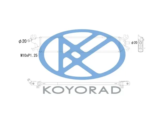 Kühler, Motorkühlung KOYORAD PL083990R Bild Kühler, Motorkühlung KOYORAD PL083990R