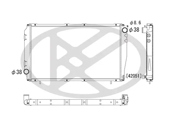 Kühler, Motorkühlung KOYORAD PL090302 Bild Kühler, Motorkühlung KOYORAD PL090302
