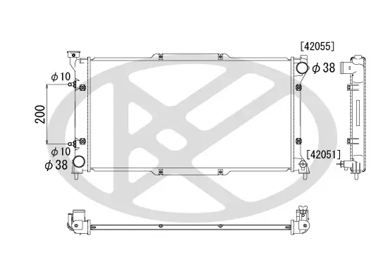Kühler, Motorkühlung KOYORAD PL090501