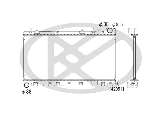 Kühler, Motorkühlung KOYORAD PL091165 Bild Kühler, Motorkühlung KOYORAD PL091165
