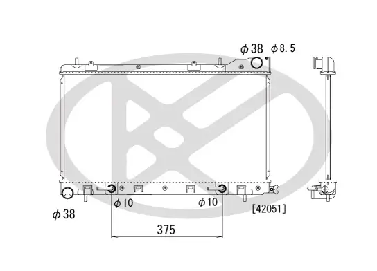 Kühler, Motorkühlung KOYORAD PL091670 Bild Kühler, Motorkühlung KOYORAD PL091670