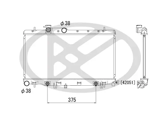 Kühler, Motorkühlung KOYORAD PL072781R Bild Kühler, Motorkühlung KOYORAD PL072781R