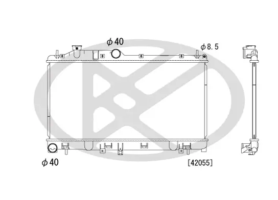 Kühler, Motorkühlung KOYORAD PL092190 Bild Kühler, Motorkühlung KOYORAD PL092190
