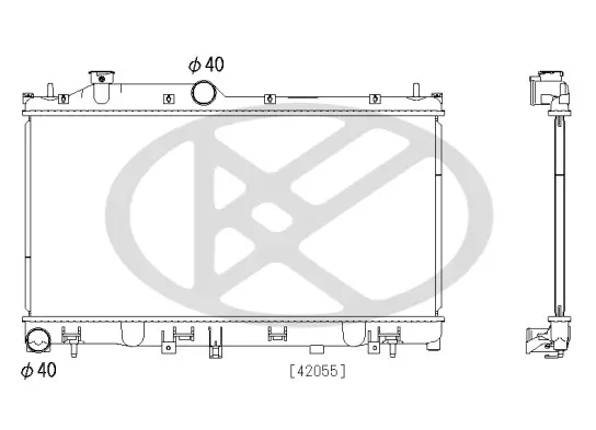 Kühler, Motorkühlung KOYORAD PL093220 Bild Kühler, Motorkühlung KOYORAD PL093220