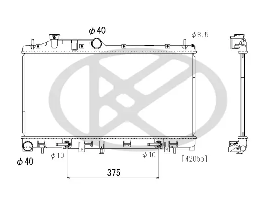Kühler, Motorkühlung KOYORAD PL093315 Bild Kühler, Motorkühlung KOYORAD PL093315
