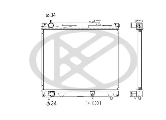 Kühler, Motorkühlung KOYORAD PL100832 Bild Kühler, Motorkühlung KOYORAD PL100832