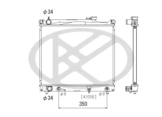 Kühler, Motorkühlung KOYORAD PL100833 Bild Kühler, Motorkühlung KOYORAD PL100833