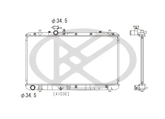 Kühler, Motorkühlung KOYORAD PL102033 Bild Kühler, Motorkühlung KOYORAD PL102033