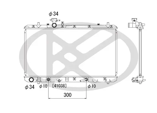 Kühler, Motorkühlung KOYORAD PL102034 Bild Kühler, Motorkühlung KOYORAD PL102034