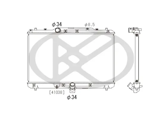 Kühler, Motorkühlung KOYORAD PL102048R