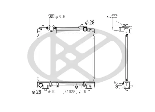 Kühler, Motorkühlung KOYORAD PL102470 Bild Kühler, Motorkühlung KOYORAD PL102470