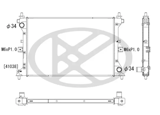 Kühler, Motorkühlung KOYORAD PL103661 Bild Kühler, Motorkühlung KOYORAD PL103661