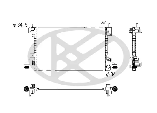 Kühler, Motorkühlung KOYORAD PL312568 Bild Kühler, Motorkühlung KOYORAD PL312568