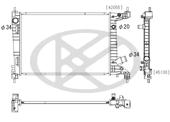 Kühler, Motorkühlung KOYORAD PL812454