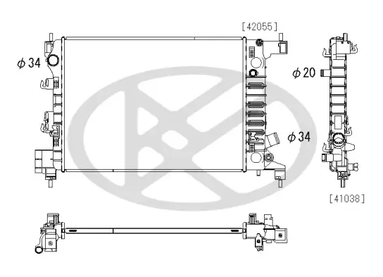 Kühler, Motorkühlung KOYORAD PL313209 Bild Kühler, Motorkühlung KOYORAD PL313209