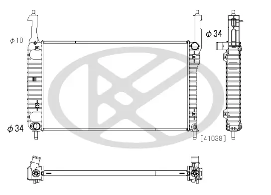 Kühler, Motorkühlung KOYORAD PL313374 Bild Kühler, Motorkühlung KOYORAD PL313374
