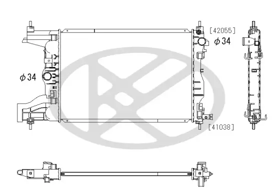 Kühler, Motorkühlung KOYORAD PL313439 Bild Kühler, Motorkühlung KOYORAD PL313439