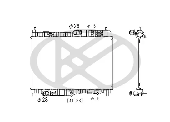 Kühler, Motorkühlung KOYORAD PL322528 Bild Kühler, Motorkühlung KOYORAD PL322528