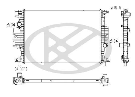 Kühler, Motorkühlung KOYORAD PL323420 Bild Kühler, Motorkühlung KOYORAD PL323420