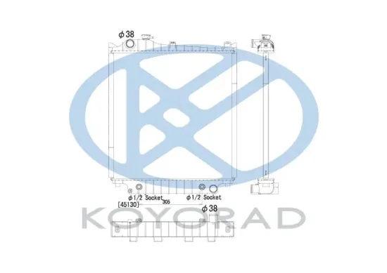 Kühler, Motorkühlung KOYORAD PL323978 Bild Kühler, Motorkühlung KOYORAD PL323978